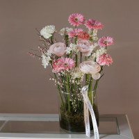 Букет в стеклянном цилиндре ПРОГУЛКА