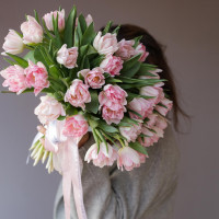 Букет ПРЕМИУМ ПИОНОВИДНЫЕ ТЮЛЬПАНЫ-Фокстрот (Нидерланды)