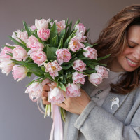 Букет ПРЕМИУМ ПИОНОВИДНЫЕ ТЮЛЬПАНЫ-Фокстрот (Нидерланды)