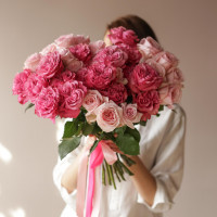 Букет НЕЖНЫЙ МИКС, 35 роз