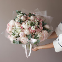 Букет с пионами АДЕЛЬ