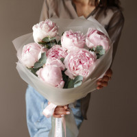 Монобукет * ПИОНЫ * 7 шт