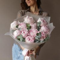 Монобукет * ПИОНЫ *11 шт