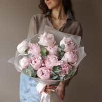 Монобукет * ПИОНЫ *11 шт