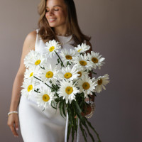 Монобукет РОМАШКИ, 15 шт
