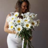 Монобукет РОМАШКИ, 15 шт