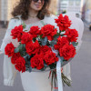Монобукет Французских роз Red Nina, 15 шт