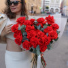 Монобукет Французских роз сорта Red Nina, 19 шт