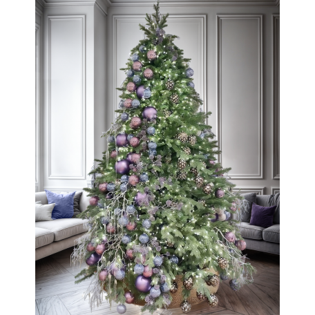 Елка ПРЕМИУМ с сиреневым оформлением