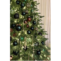 Премиум елка 2.4 м с оформлением РОСКОШЬ МАЛАХИТА