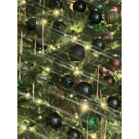 Премиум елка 2.4 м с оформлением РОСКОШЬ МАЛАХИТА