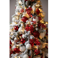 Елка с оформлением ЗАСНЕЖЕННАЯ ЯГОДНАЯ, 180 см