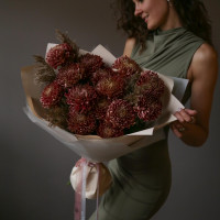 Букет винных хризантем ИН ВИНО ВЕРИТАС