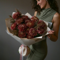 Букет винных хризантем ИН ВИНО ВЕРИТАС