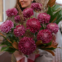 Коробка с винными орхидеями ВИНО ВЕРДЕ