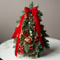 Елка настольная из натуральной ели «Денежная», ручная работа, 55 см