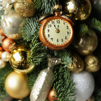 Елка настольная из натуральной ели «5 минут до Нового Года», ручная работа, 55 см