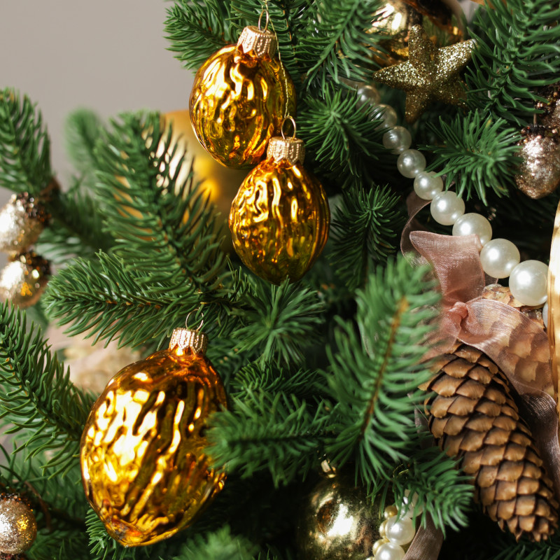 Елка эксклюзивная, ЧАСИКИ, авторский декор, ручная работа, 70 см