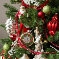 Елка эксклюзивная, как в детстве, авторский декор, ручная работа, 90 см