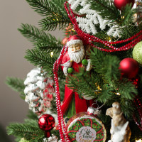 Елка эксклюзивная, как в детстве, авторский декор, ручная работа, 90 см