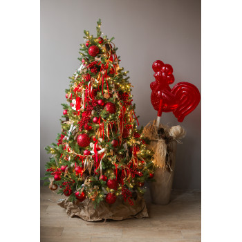 Елка новогодняя литая ПРЕМИУМ в РУССКОМ стиле, 210 СМ