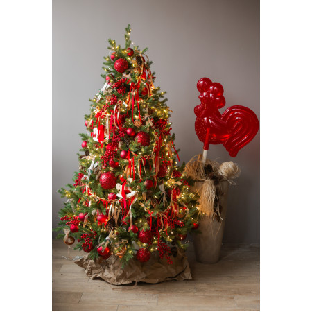 Елка новогодняя литая ПРЕМИУМ в РУССКОМ стиле, 210 СМ