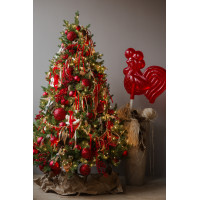 Елка новогодняя литая ПРЕМИУМ в РУССКОМ стиле, 210 СМ