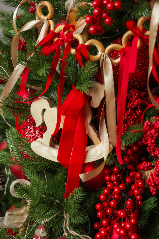 Елка новогодняя литая ПРЕМИУМ в РУССКОМ стиле, 210 СМ