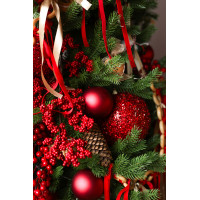 Елка новогодняя литая ПРЕМИУМ в РУССКОМ стиле, 210 СМ