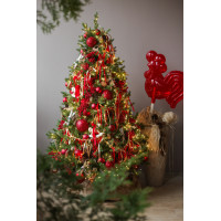 Елка новогодняя литая ПРЕМИУМ в РУССКОМ стиле, 210 СМ