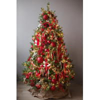 Елка новогодняя литая ПРЕМИУМ в РУССКОМ стиле, 210 СМ