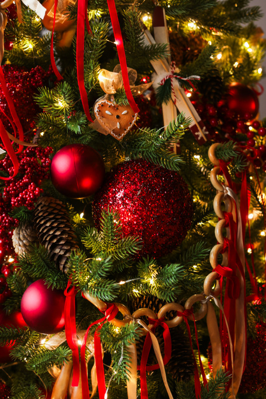 Елка новогодняя литая ПРЕМИУМ в РУССКОМ стиле, 210 СМ