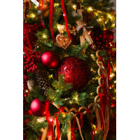 Елка новогодняя литая ПРЕМИУМ в РУССКОМ стиле, 210 СМ