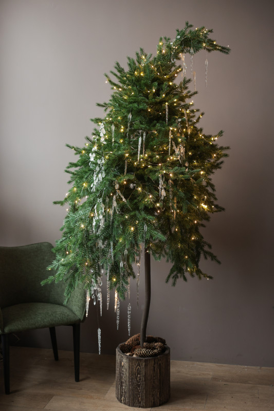 Елка авторская АРТ с хрустальным оформлением