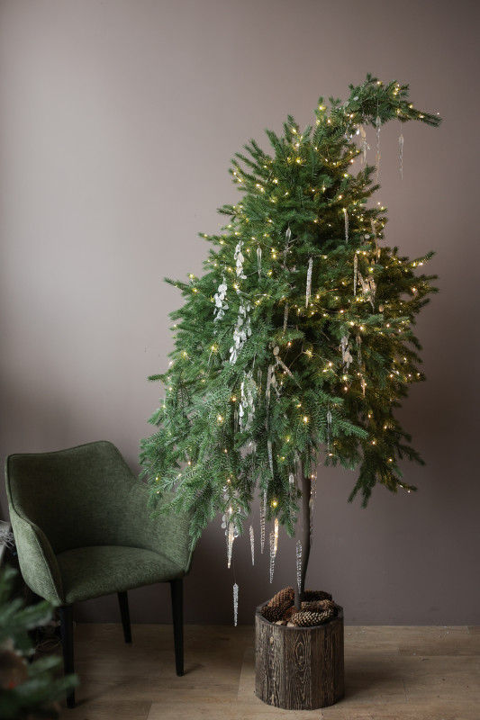 Елка авторская АРТ с хрустальным оформлением