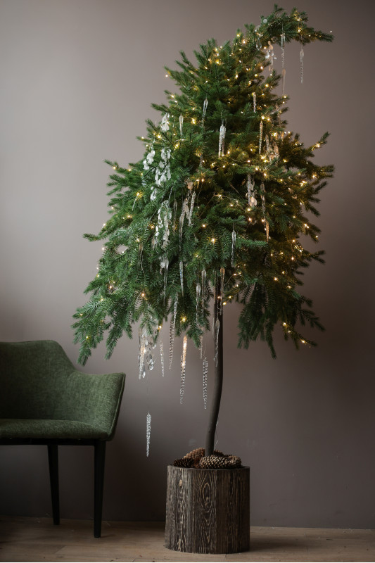 Елка авторская АРТ с хрустальным оформлением