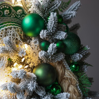 Елка заснеженная, КРАСА-КОСА, авторский декор, ручная работа, 90 см