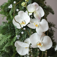 Елка настольная из натуральной ели «Изящная», ручная работа, 55 см