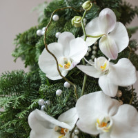 Елка настольная из натуральной ели «Изящная», ручная работа, 55 см