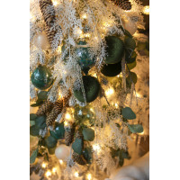 Узкая элегантная елка из искусственной заснеженной хвои 1.6 м