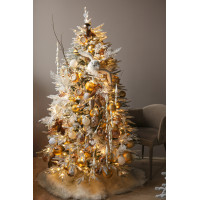 Шикарная заснеженная елка "Полярная сова", 180 см