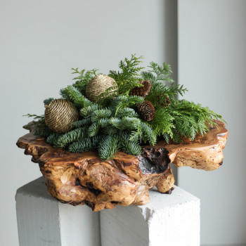 Уникальная композиция в спиле дерева