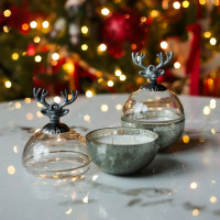 Ароматическая свеча «Новогодний шар с оленем»