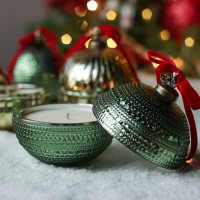 Ароматическая свеча «Новогодний шар Magic», зеленый