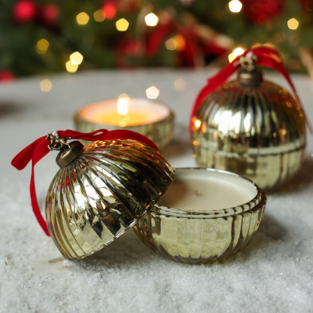 Ароматическая свеча «Новогодний шар Magic», золотой