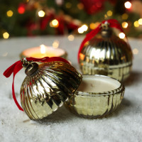 Ароматическая свеча «Новогодний шар Magic», золотой