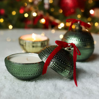 Ароматическая свеча «Новогодний шар Magic», зеленый