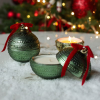 Ароматическая свеча «Новогодний шар Magic», зеленый