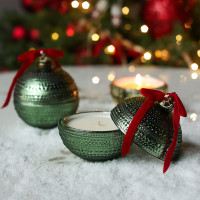 Ароматическая свеча «Новогодний шар Magic», зеленый