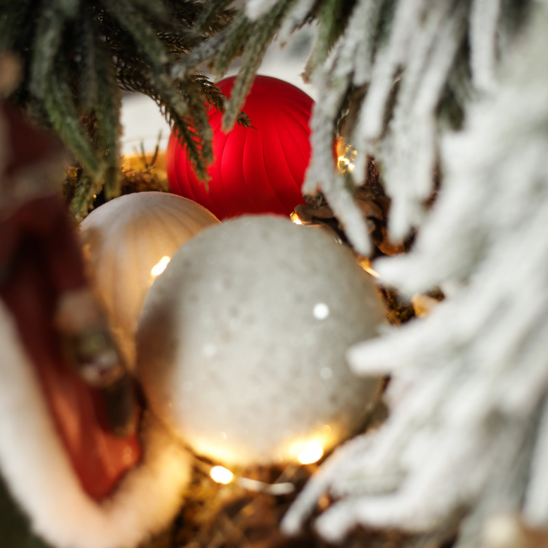 012. Новогодняя композиция с елочками и Дедом Морозом